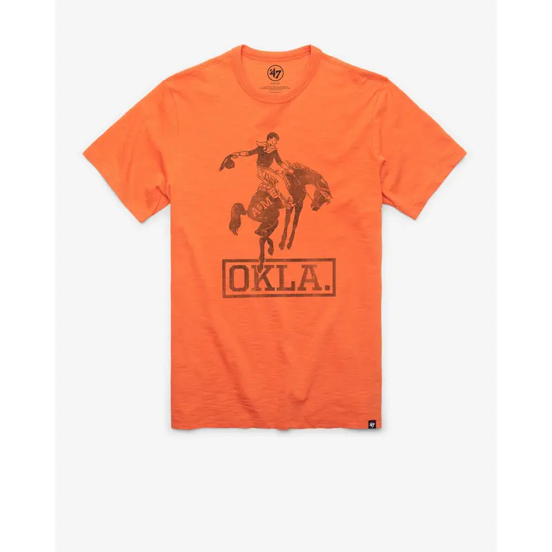 OKLAHOMA STATE COWBOYS VINTAGE GRIT '47 SCRUM TEE