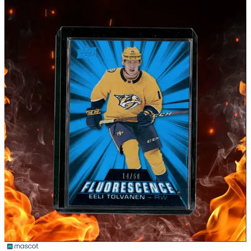 2018-19 Upper Deck Eeli Tolvanen Fluorescence Blue Rookie 14/50 #F-18