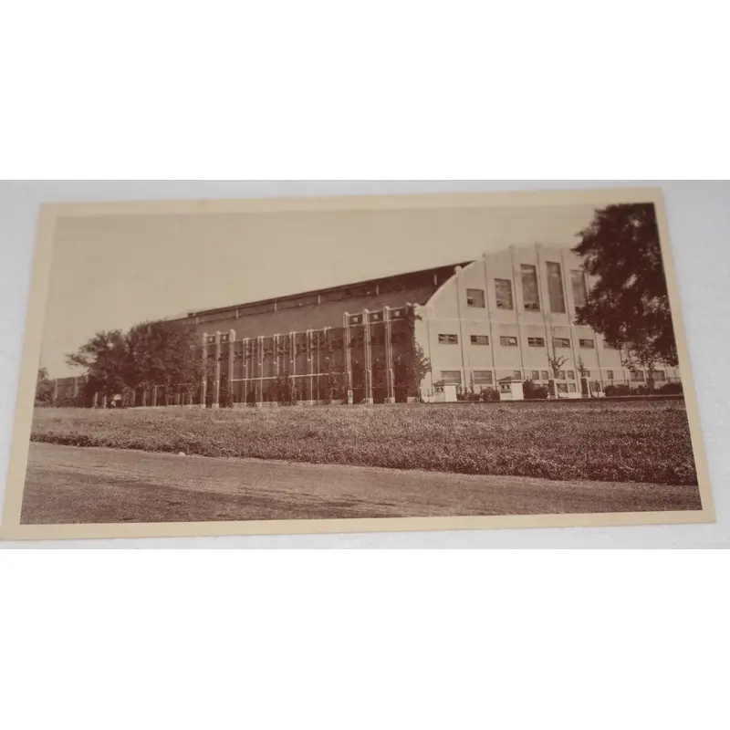 Vintage B&W Butler (Hinkle) Fieldhouse Postcard