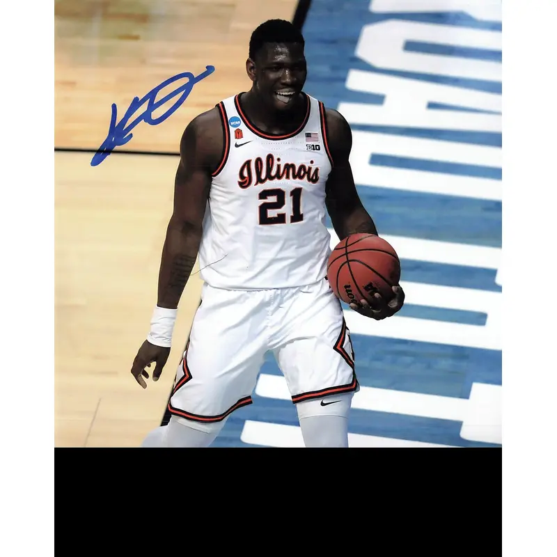 KOFI COCKBURN Signed 8x10 Photograph PSA/DNA Autographed Illinois Fighting Illini