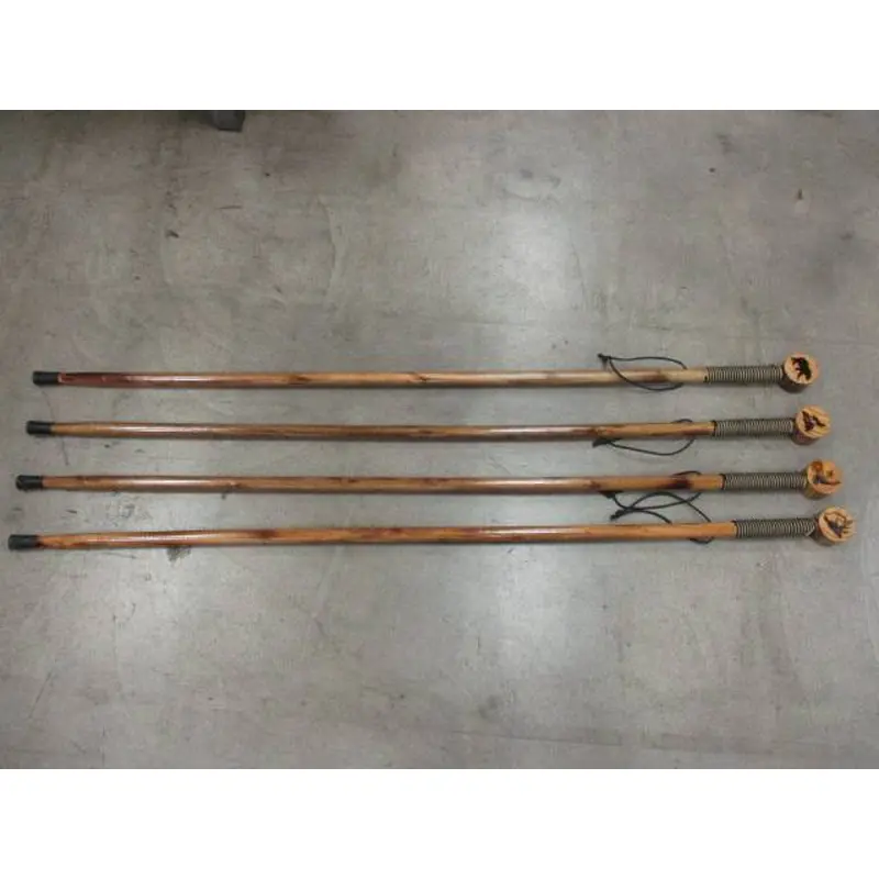 New Handmade Unique Wooden Walking Stick w/ Wrapped Handle