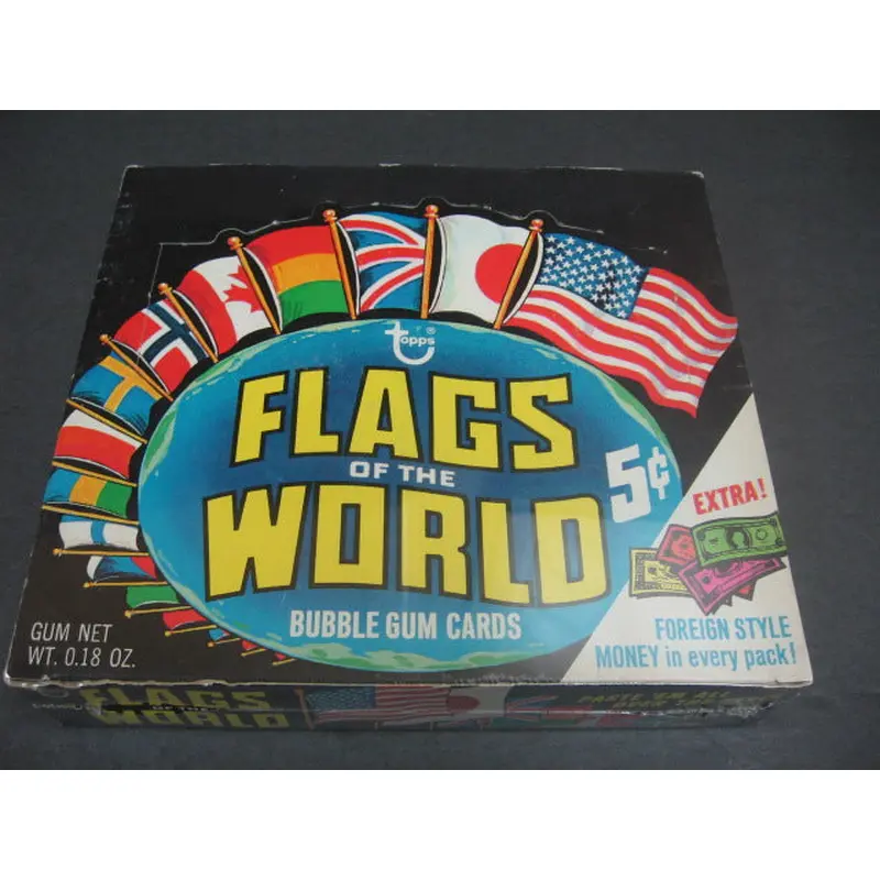1970 Topps Flags of the World Unopened Wax Box