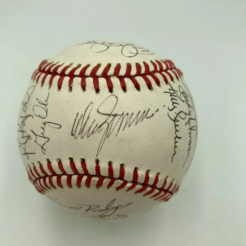 1990 All Star Game Tour Signed Baseball Barry Bonds Randy Johnson Beckett COA