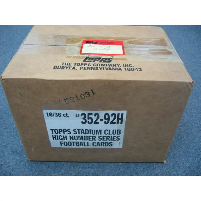 1992 Topps Stadium Club Football High Series Case (Hobby) (16 Box)