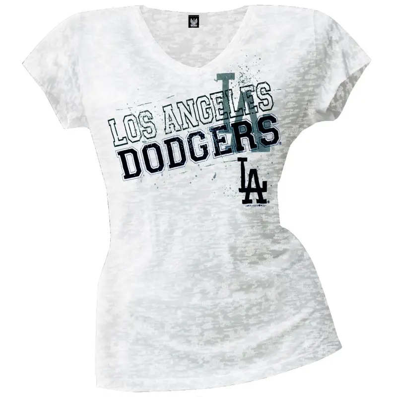 Baltimore Orioles - Splatter Juniors Burnout V-Neck T-Shirt