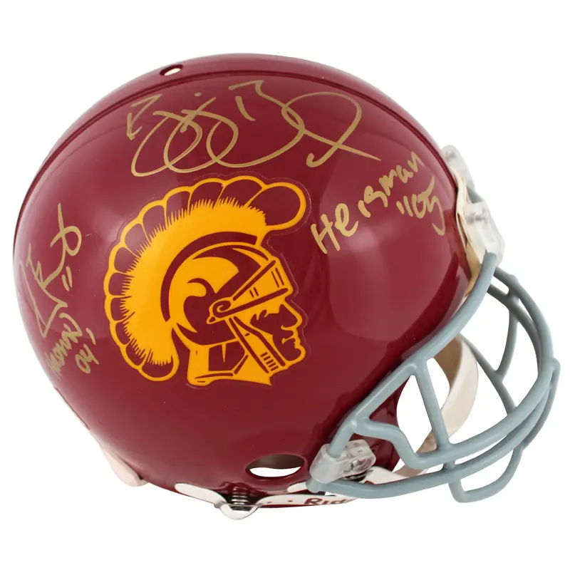 USC Reggie Bush & Matt Leinart Signed Full Size Proline Helmet BAS #BK02141