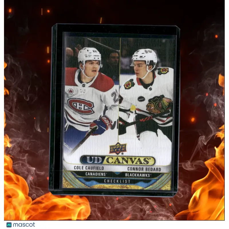 2024-25 Upper Deck Cole Caufield / Connor Bedard Canvas Checklist (B) #C-90