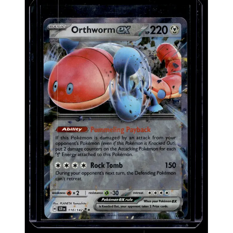 2024 Pokemon - Scarlet & Violet - Stellar Crown - Orthworm ex #110