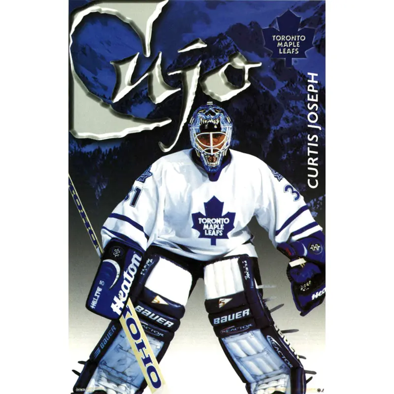 Curtis Joseph "Cujo" Toronto Maple Leafs NHL Hockey Goalie Action Poster - Costacos 1998