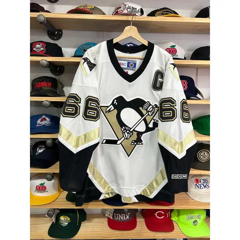 Vintage CCM Pittsburgh Penguins Mario Lemieux Stitched Jersey Large