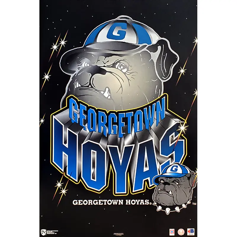 Georgetown Hoyas Official NCAA Team Logo Poster - Norman James Corp.