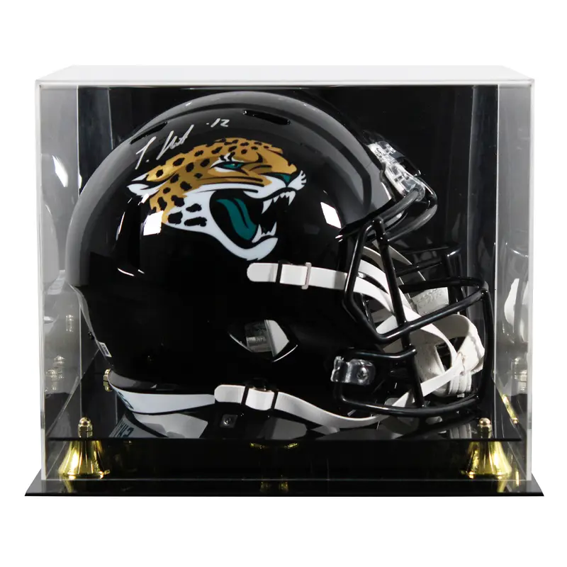Jaguars Travis Hunter Signed Full Size Speed Rep Helmet W/ Case BAS Witnessed