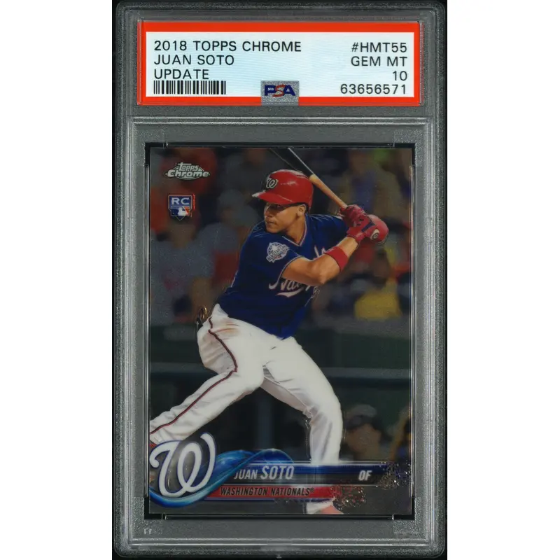 Juan Soto 2018 Topps Chrome #HMT55 PSA 10 Gem Mint 6571