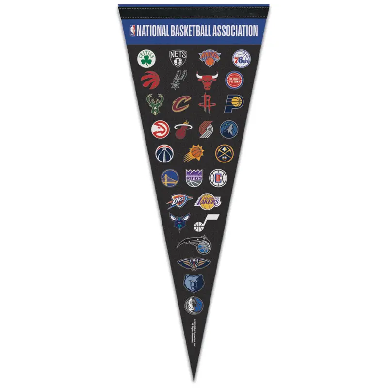 NBA Basketball Official 30-Team-Logos Premium Felt Pennant - Wincraft Inc.