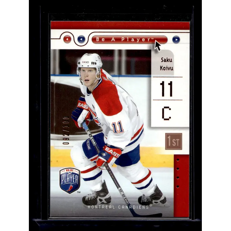2005-06 Upper Deck Be a Player - First Period - Saku Koivu #46 /100