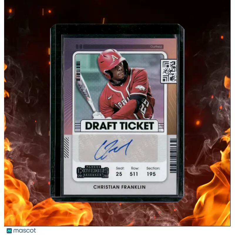 2021 Panini Contenders Christian Franklin Prospect Draft Ticket 2 Auto #DT2-CF
