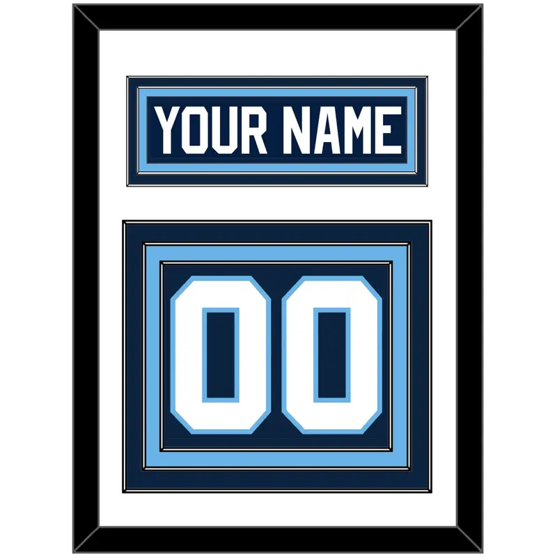 Maine Nameplate & Number (Back) - Road Navy Blue (1993-1994) - Triple Mat 1