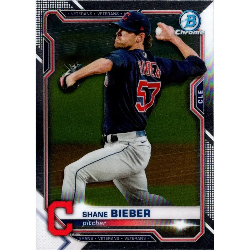 2021 Bowman Chrome Shane Bieber #30