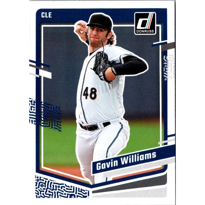2023 Donruss Holo Blue Gavin Williams #128