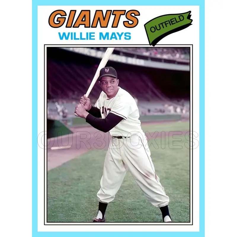 Willie Mays 1977 Topps Custom Card - 4883