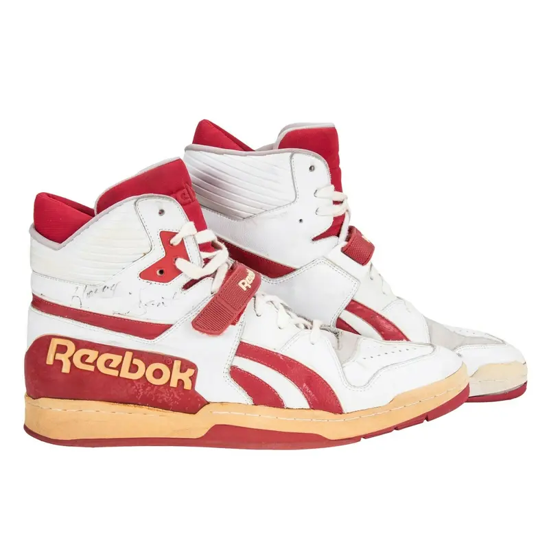 1980's Horace Grant Game Used & Signed Reebok Sneakers JSA COA