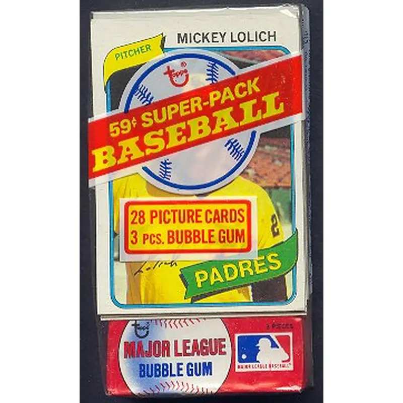 1980 Topps Baseball Unopened Super Cello Pack