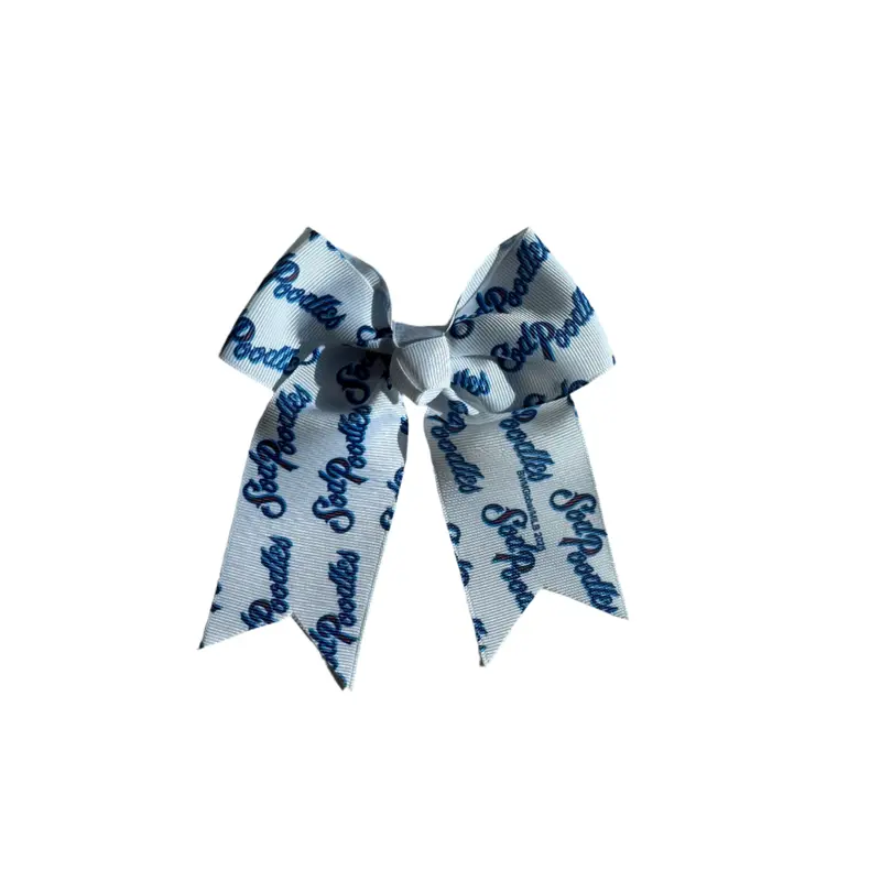 Amarillo Sod Poodles Script Hair Bow