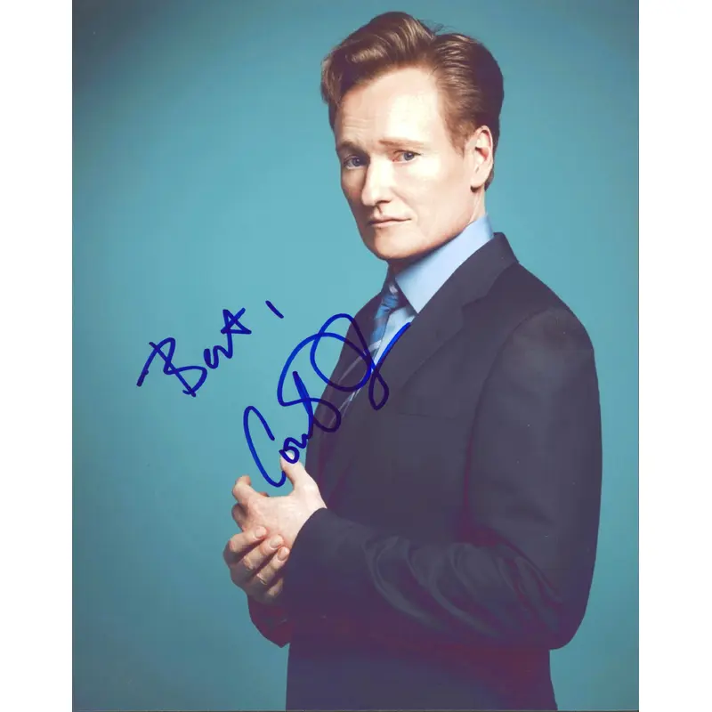 Conan O'Brien Late Night "Best" Authentic Signed 8x10 Photo BAS #BH01632