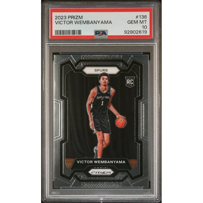Victor Wembanyama 2023 Panini Prizm #136 PSA 10 Gem Mint 2619