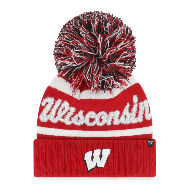 WISCONSIN BADGERS SPIRITED '47 CUFF KNIT WOMENS