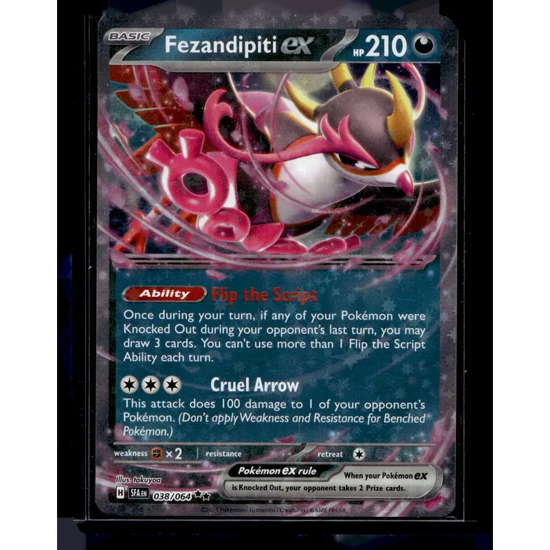 2024 Pokemon - Scarlet & Violet - Shrouded Fable - Fezandipiti ex #038
