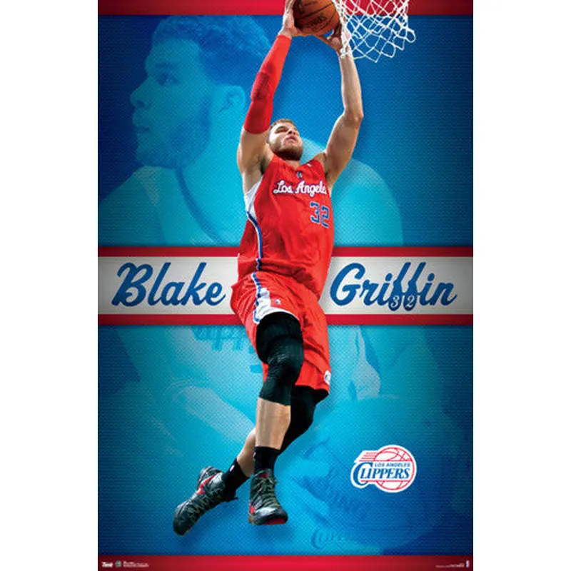 Blake Griffin "Rise Up" L.A. Clippers NBA Action Poster - Costacos 2012