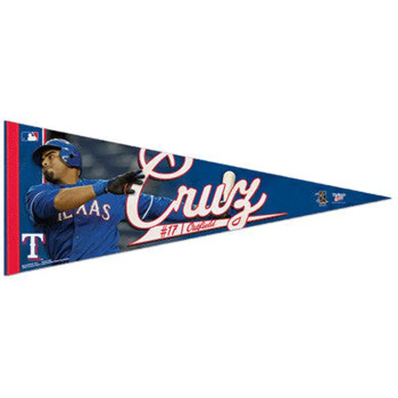 Nelson Cruz "Action" Texas Rangers Premium Felt Collector's Pennant (LE /2010) - Wincraft