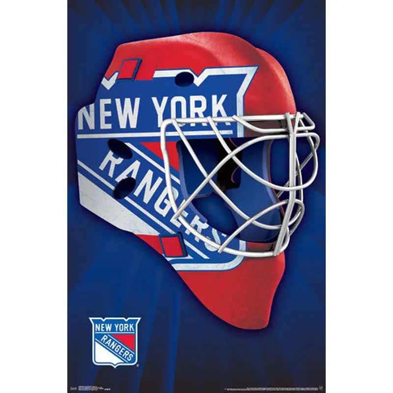 New York Rangers NHL Hockey Official Team Logo Mask-Theme Wall POSTER - Trends