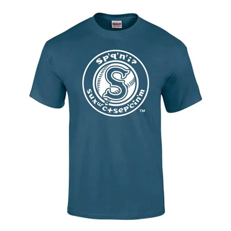 Spokane Indians Blue Dusk Salish Logo T-shirt