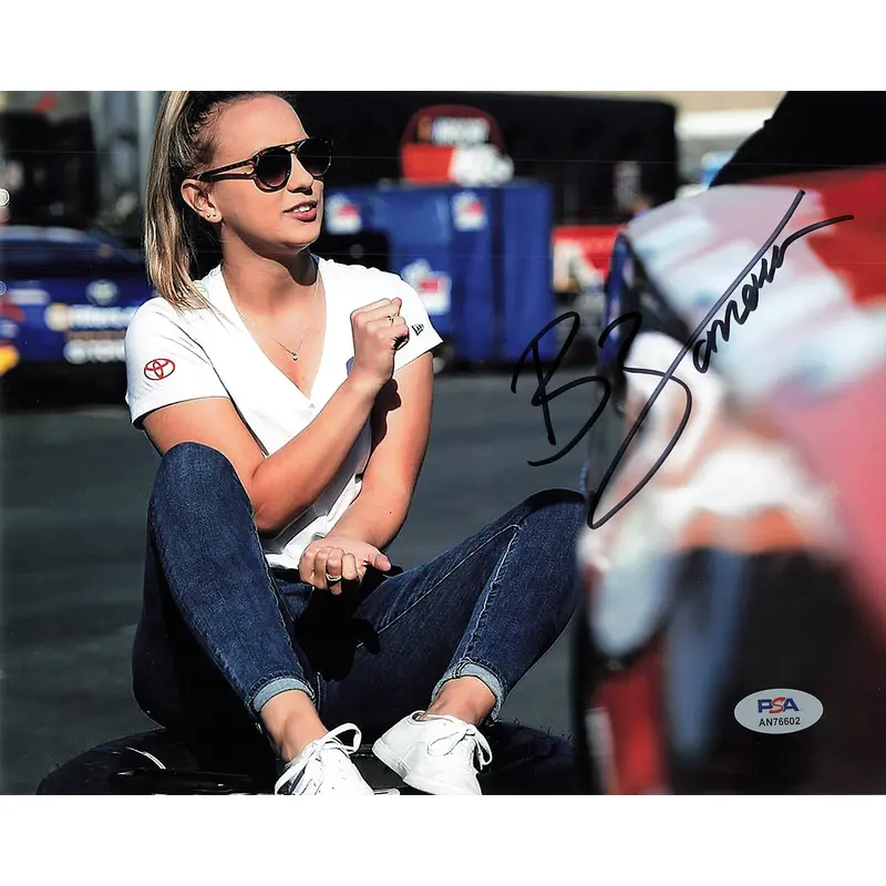 Brittany Zamora signed 8x10 photo PSA/DNA Autographed NASCAR Driver