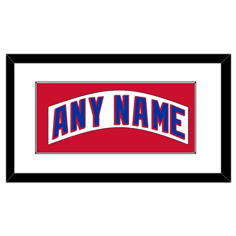 New York Nameplate - Road White (2004-2017) - Single Mat 1
