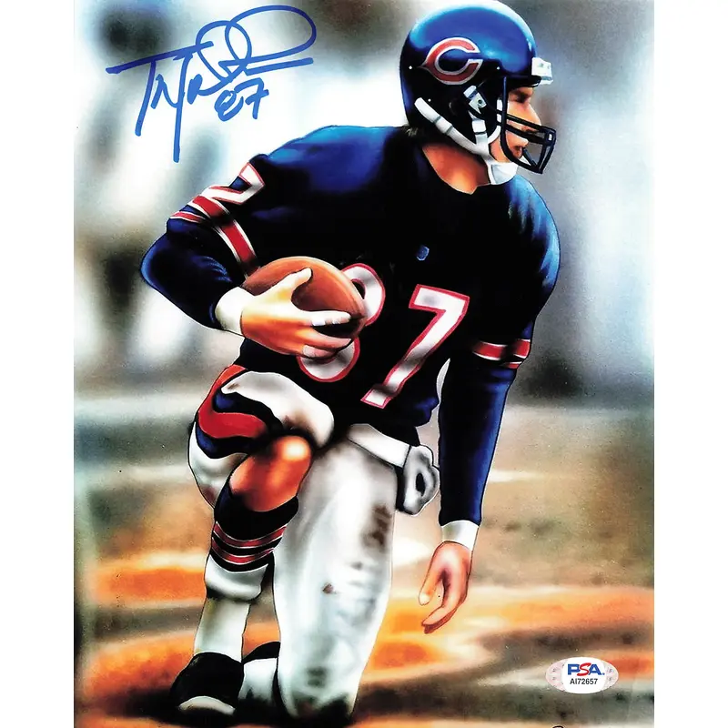 Tom Waddle Signed 8x10 photo PSA/DNA Chicago Bears Autographed
