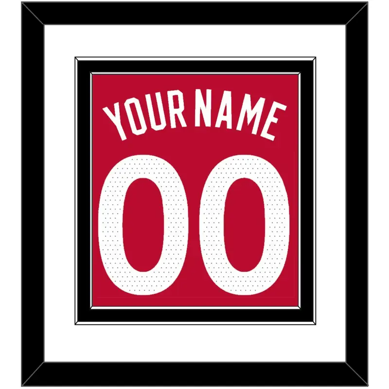 Toronto Name & Number - Red Icon (2015-2020) - Double Mat 1