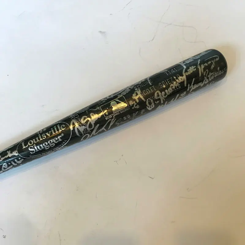 2000 Anaheim Angels Team Signed Game Used Bat 30+ Signatures With JSA COA