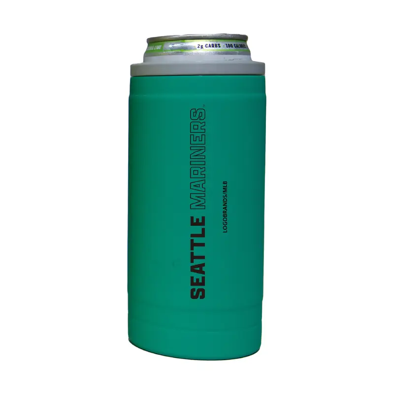Seattle Mariners 12oz Optic Stacked Soft Touch Slim Coolie