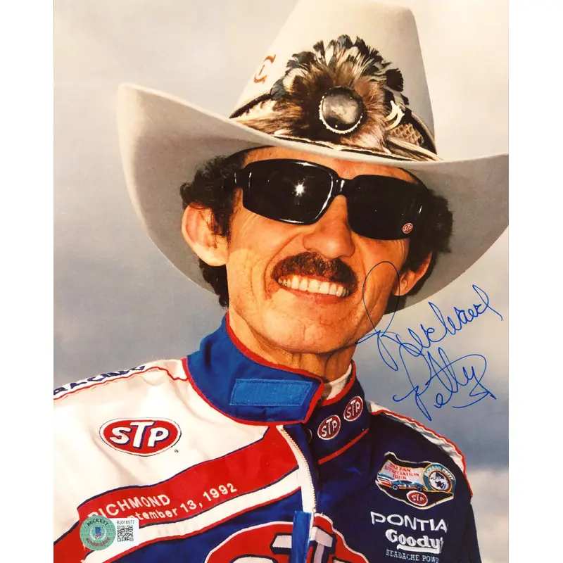 Richard Petty NASCAR Authentic Signed 8x10 Photo Autographed BAS #BJ018577
