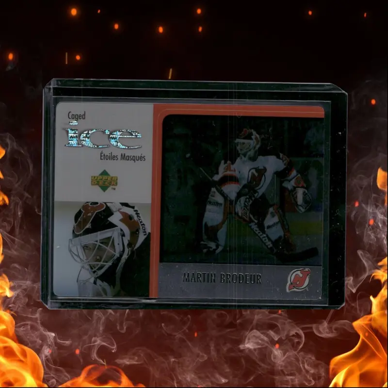 1997-98 Upper Deck McDonald's Martin Brodeur Caged Ice Clear (B) #MCD 25