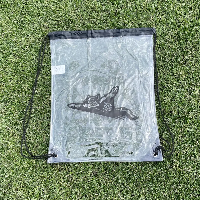 Richmond Flying Squirrels Clear Drawstring Bag