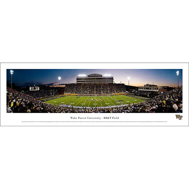 Wake Forest Football BB&T Field Panoramic Poster Print - Blakeway Worldwide