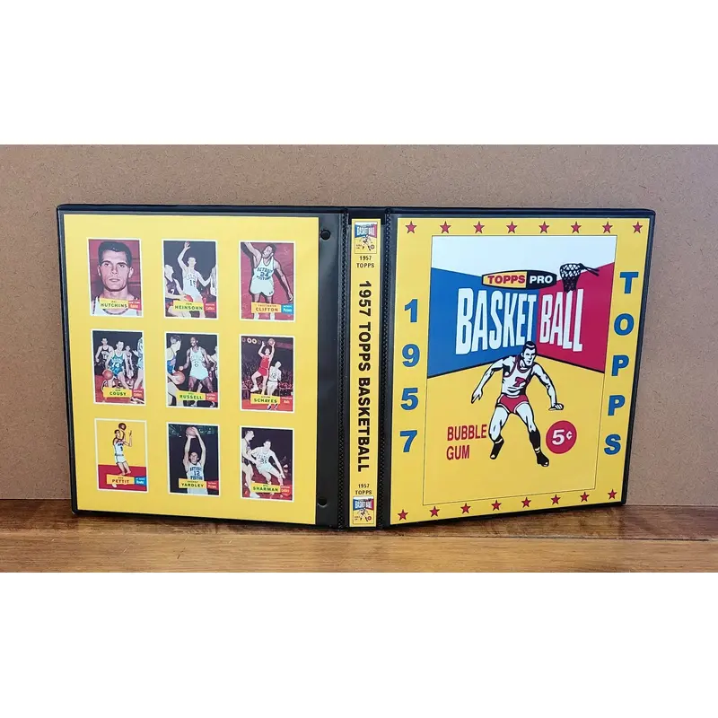 1957 Topps Basketball Cards Custom Made Album Binder 3 Sizes - 3464