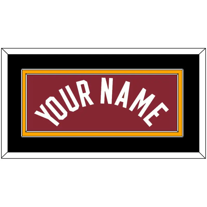 Miami Name - Red Statement - Double Mat 2