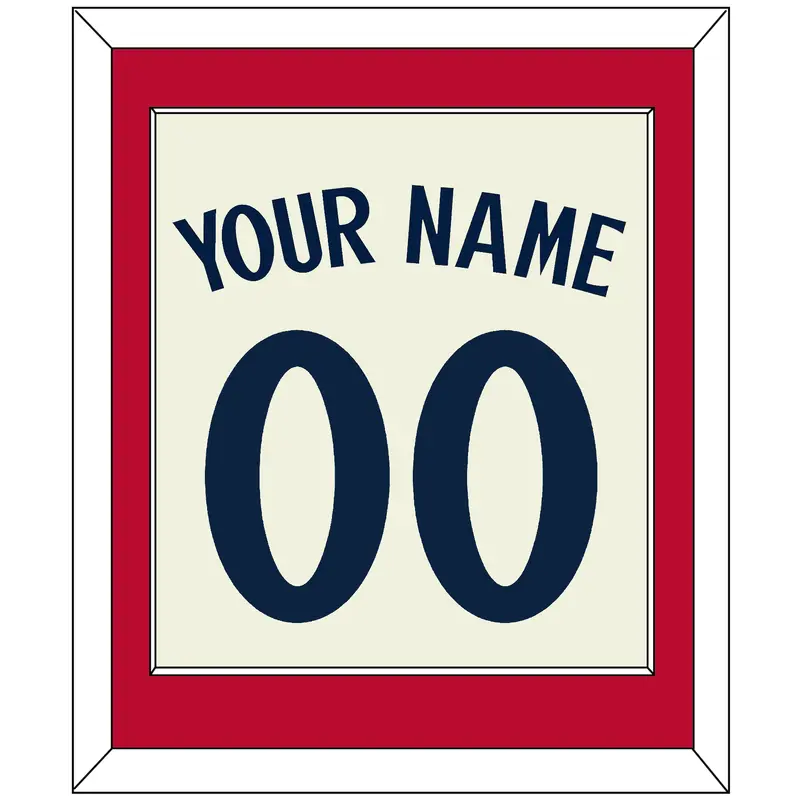 Minnesota Name & Number - Alternate Home Cream - Single Mat 1