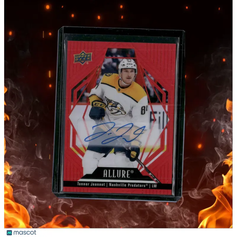 2022-23 Upper Deck Allure Tanner Jeannot Red Rainbow Auto #91