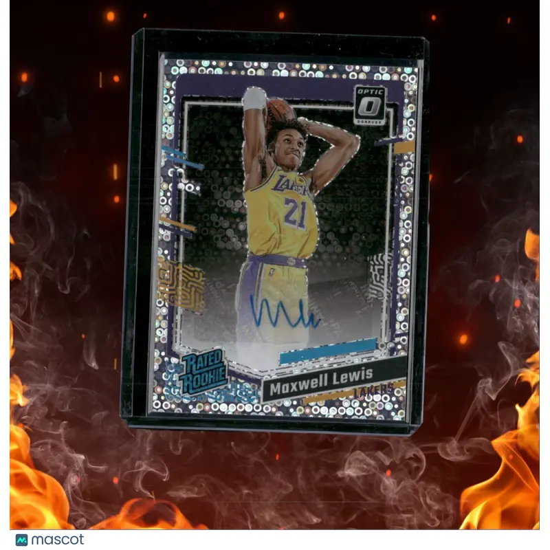 2023-24 Donruss Optic Maxwell Lewis Fast Break Disco Rated Rookie Auto #252